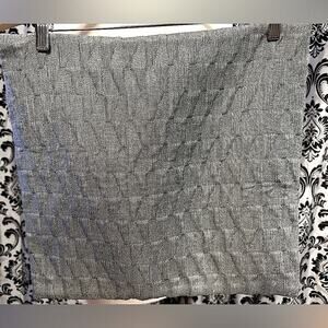 BNWOT Denim Blue Soft Textured Pillow Cover 17x17